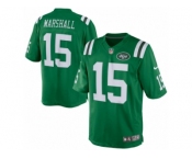 Men's Nike New York Jets #15 Brandon Marshall Limited Green Rush NFL Jersey