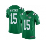 Men's Nike New York Jets #15 Josh McCown Limited Green Rush NFL Jersey