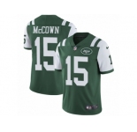 Men's Nike New York Jets #15 Josh McCown Vapor Untouchable Limited Green Team Color NFL Jersey