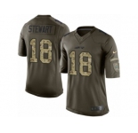 Men's Nike New York Jets #18 ArDarius Stewart Limited Green Salute to Service NFL Jersey