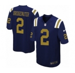 Men's Nike New York Jets #2 Teddy Bridgewater Limited Navy Blue Alternate NFL Jersey