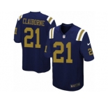 Men's Nike New York Jets #21 Morris Claiborne Limited Navy Blue Alternate NFL Jersey