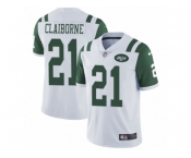 Men's Nike New York Jets #21 Morris Claiborne Vapor Untouchable Limited White NFL Jersey