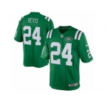 Men's Nike New York Jets #24 Darrelle Revis Limited Green Rush NFL Jersey