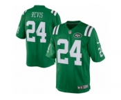 Men's Nike New York Jets #24 Darrelle Revis Limited Green Rush NFL Jersey