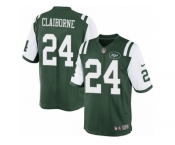Men's Nike New York Jets #24 Morris Claiborne Limited Green Team Color NFL Jersey