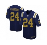 Men's Nike New York Jets #24 Morris Claiborne Limited Navy Blue Alternate NFL Jersey