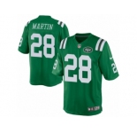 Men's Nike New York Jets #28 Curtis Martin Limited Green Rush NFL Jersey