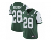 Men's Nike New York Jets #28 Curtis Martin Vapor Untouchable Limited Green Team Color NFL Jersey