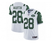 Men's Nike New York Jets #28 Curtis Martin Vapor Untouchable Limited White NFL Jersey