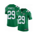Men's Nike New York Jets #29 Bilal Powell Limited Green Rush NFL Jersey