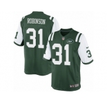 Men's Nike New York Jets #31 Khiry Robinson Limited Green Team Color NFL Jersey