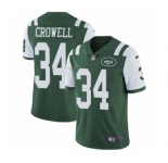 Men's Nike New York Jets #34 Isaiah Crowell Green Team Color Vapor Untouchable Limited Player NFL Jersey
