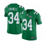 Men's Nike New York Jets #34 Isaiah Crowell Limited Green Rush Vapor Untouchable NFL Jersey