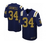 Men's Nike New York Jets #34 Isaiah Crowell Limited Navy Blue Alternate NFL Jersey