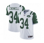 Men's Nike New York Jets #34 Isaiah Crowell White Vapor Untouchable Limited Player NFL Jersey
