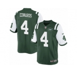 Men's Nike New York Jets #4 Lac Edwards Limited Green Team Color NFL Jersey