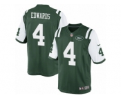 Men's Nike New York Jets #4 Lac Edwards Limited Green Team Color NFL Jersey