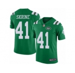 Men's Nike New York Jets #41 Buster Skrine Limited Green Rush NFL Jersey