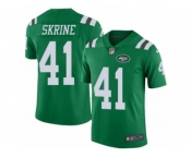 Men's Nike New York Jets #41 Buster Skrine Limited Green Rush NFL Jersey