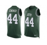 Men's Nike New York Jets #44 Corey Lemonier Limited Green Player Name & Number Tank Top NFL Jersey