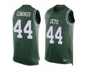 Men's Nike New York Jets #44 Corey Lemonier Limited Green Player Name & Number Tank Top NFL Jersey