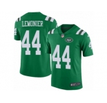 Men's Nike New York Jets #44 Corey Lemonier Limited Green Rush NFL Jersey