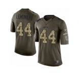 Men's Nike New York Jets #44 Corey Lemonier Limited Green Salute to Service NFL Jersey