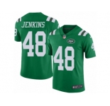 Men's Nike New York Jets #48 Jordan Jenkins Limited Green Rush NFL Jersey
