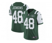 Men's Nike New York Jets #48 Jordan Jenkins Vapor Untouchable Limited Green Team Color NFL Jersey