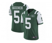 Men's Nike New York Jets #5 Christian Hackenberg Vapor Untouchable Limited Green Team Color NFL Jersey