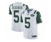 Men's Nike New York Jets #5 Christian Hackenberg Vapor Untouchable Limited White NFL Jersey