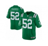 Men's Nike New York Jets #52 David Harris Limited Green Rush NFL Jersey