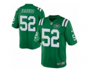 Men's Nike New York Jets #52 David Harris Limited Green Rush NFL Jersey