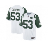 Men's Nike New York Jets #53 Mike Catapano Limited White NFL Jersey