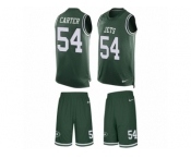 Men's Nike New York Jets #54 Bruce Carter Limited Green Tank Top Suit NFL Jersey