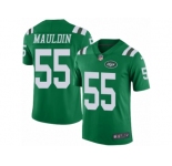 Men's Nike New York Jets #55 Lorenzo Mauldin Limited Green Rush NFL Jersey