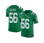 Men's Nike New York Jets #56 DeMario Davis Limited Green Rush NFL Jersey