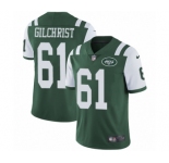 Men's Nike New York Jets #61 Spencer Long Green Team Color Vapor Untouchable Limited Player NFL Jersey