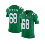Men's Nike New York Jets #68 Kelvin Beachum Limited Green Rush NFL Jersey