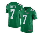 Men's Nike New York Jets #7 Geno Smith Limited Green Rush NFL Jersey