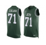 Men's Nike New York Jets #71 Ben Ijalana Limited Green Player Name & Number Tank Top NFL Jersey