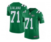 Men's Nike New York Jets #71 Ben Ijalana Limited Green Rush NFL Jersey