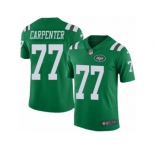 Men's Nike New York Jets #77 James Carpenter Limited Green Rush NFL Jersey