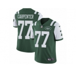 Men's Nike New York Jets #77 James Carpenter Vapor Untouchable Limited Green Team Color NFL Jersey