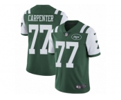 Men's Nike New York Jets #77 James Carpenter Vapor Untouchable Limited Green Team Color NFL Jersey