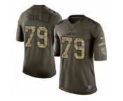 Men's Nike New York Jets #79 Brent Qvale Limited Green Salute to Service NFL Jersey