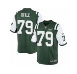 Men's Nike New York Jets #79 Brent Qvale Limited Green Team Color NFL Jersey