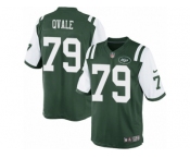Men's Nike New York Jets #79 Brent Qvale Limited Green Team Color NFL Jersey