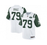 Men's Nike New York Jets #79 Brent Qvale Limited White NFL Jersey
